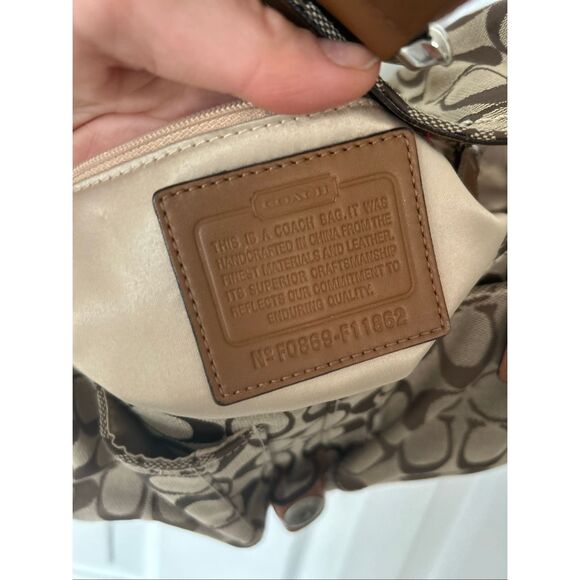 Coach brown vintage purse Y2K hobo